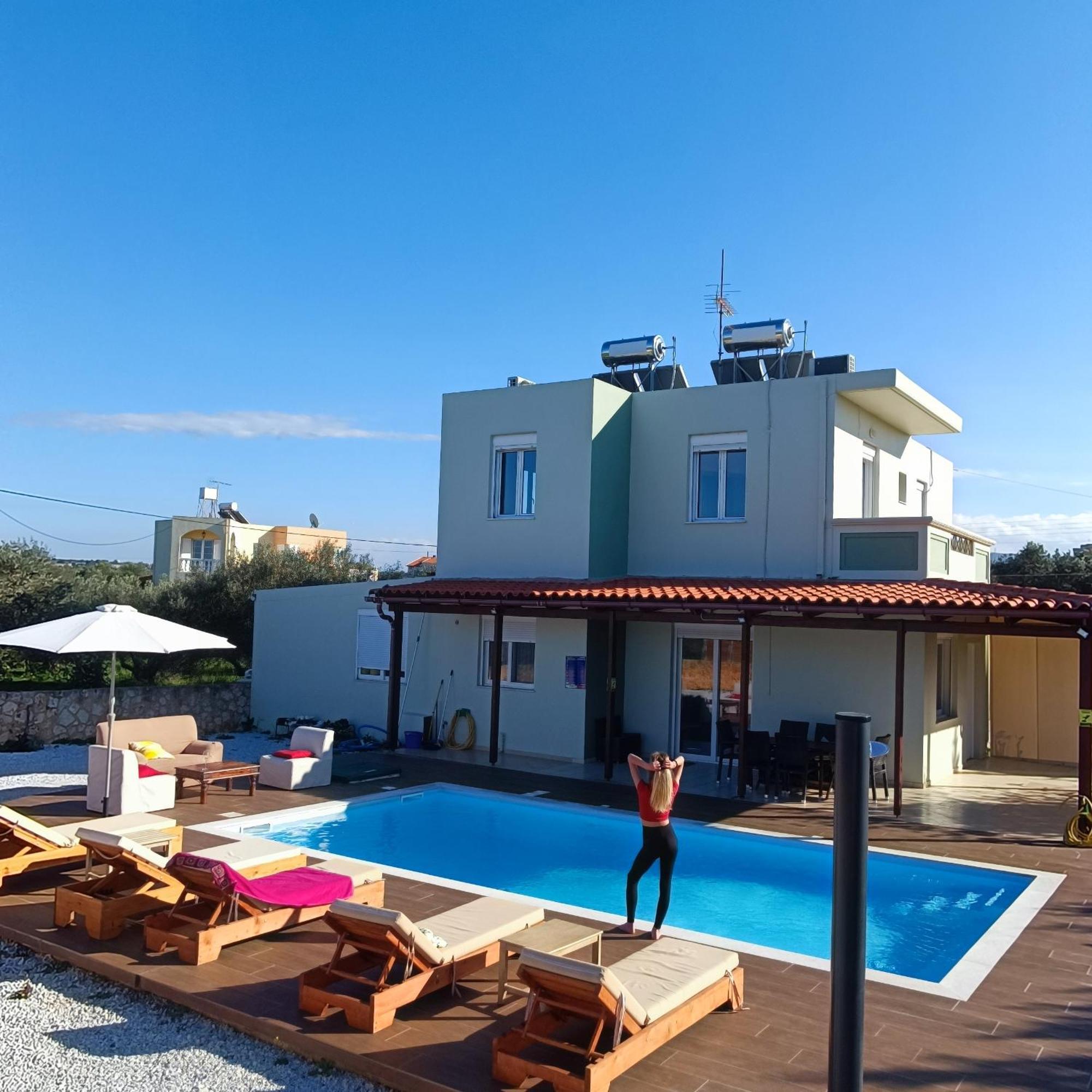 Drosoula Villa 3Bdr Private Swimming Pool Chorafakia Exteriör bild