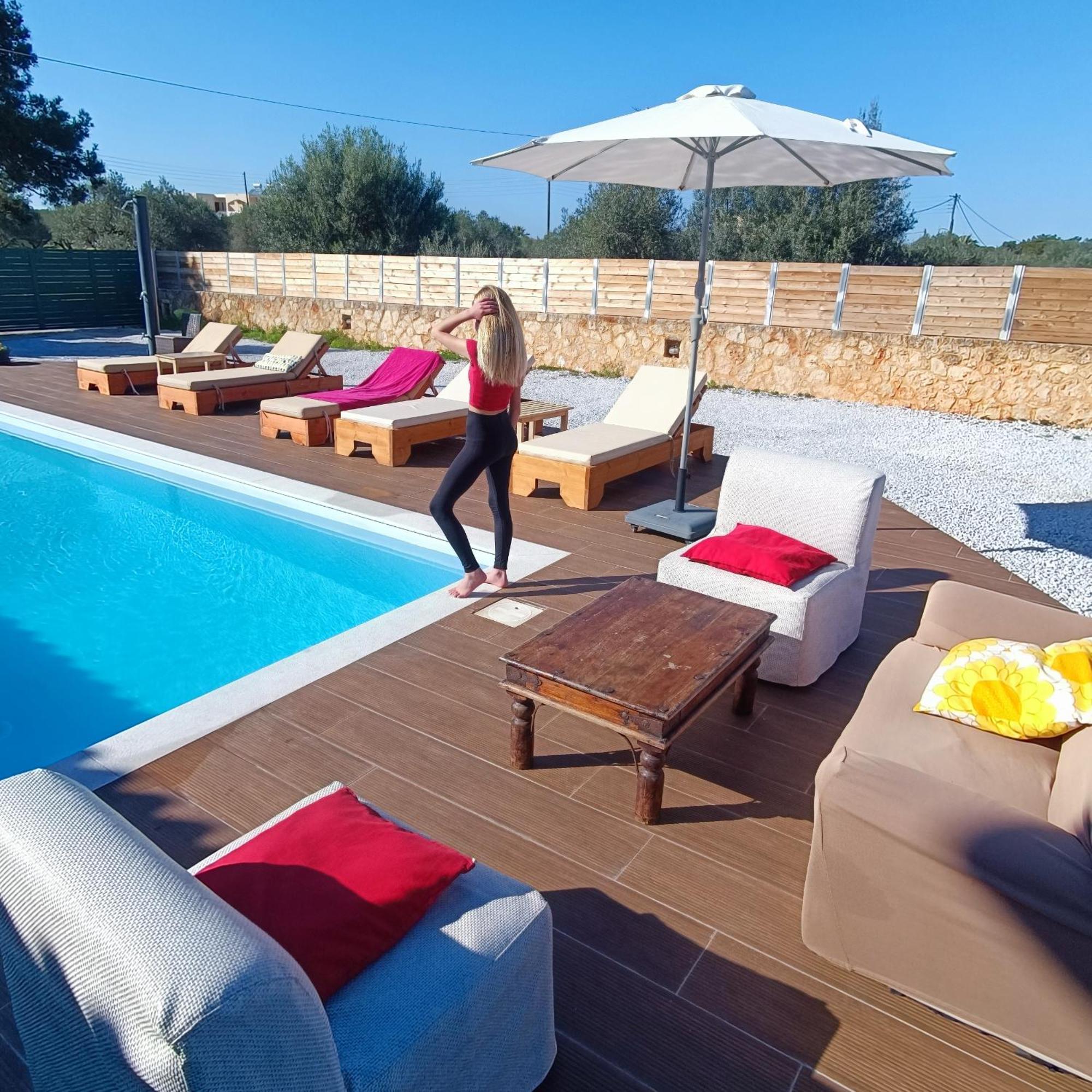 Drosoula Villa 3Bdr Private Swimming Pool Chorafakia Exteriör bild